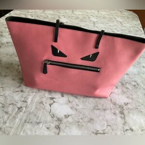 Fendi pink monster tote!